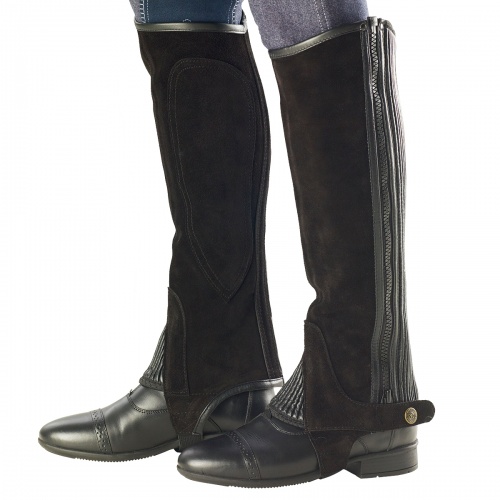 Ovation Ladies Suede Ribbed Half Chaps 